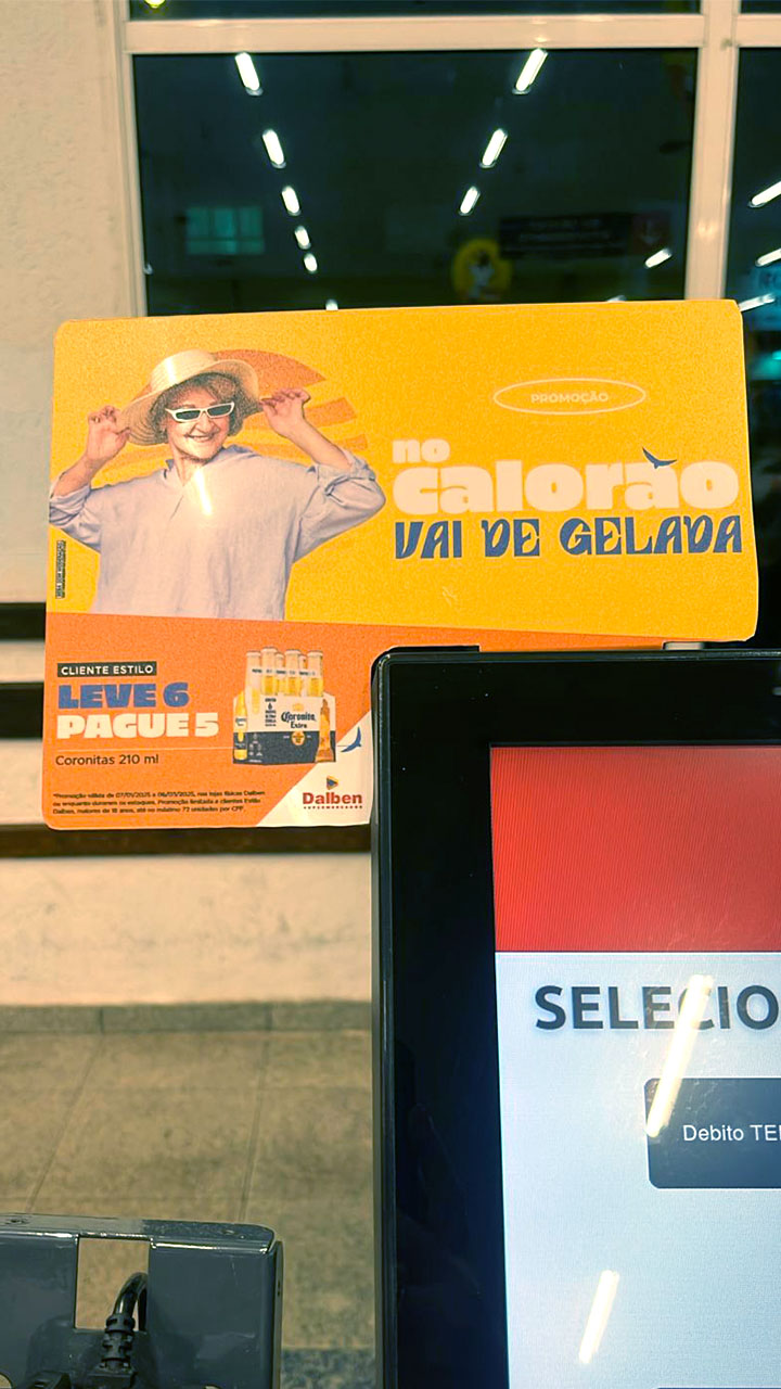 Peça 1 da campanha Verão Dalben