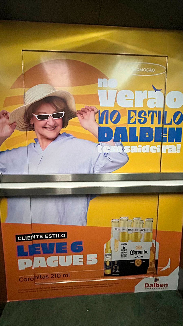 Peça 5 da campanha Verão Dalben